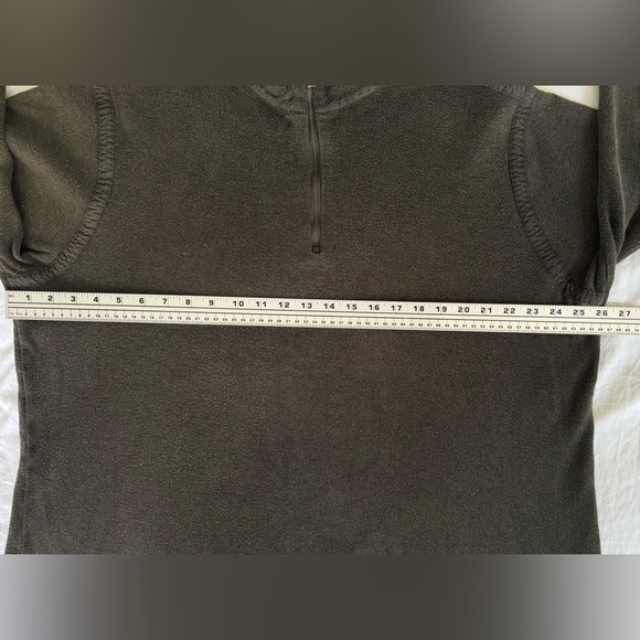 Polo Ralph Lauren Men’s XXL Quarter Zip Mock Neck Pullover Olive Green Cotton - Picture 10 of 10